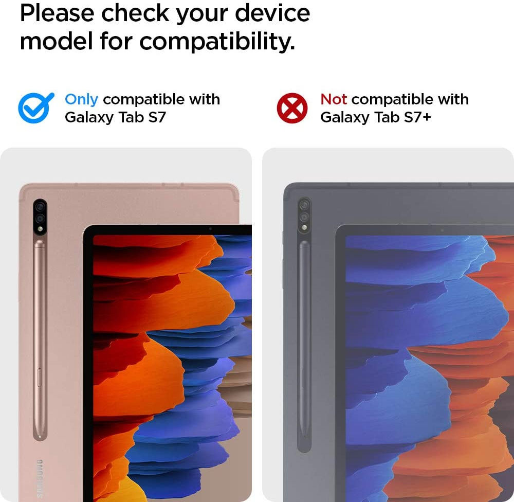Spigen Rugged Armor Pro Samsung Galaxy Tab S7 Hoes Book Case Zwart afbeelding 18