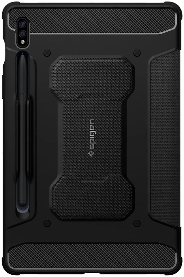 Spigen Rugged Armor Pro Samsung Galaxy Tab S7 Hoes Book Case Zwart afbeelding 10