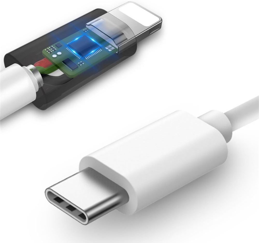 USB-C naar 3.5mm Jack (Female) Aux Kabel Connector Wit afbeelding 4
