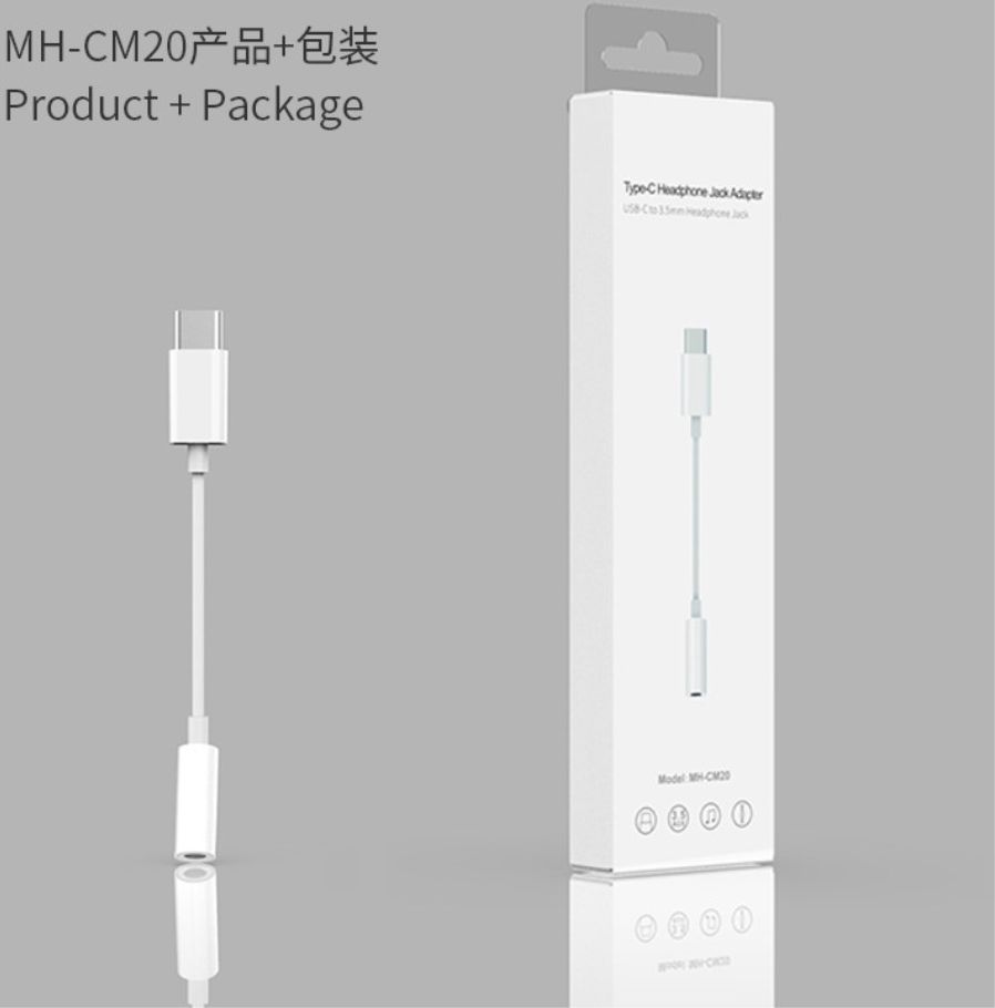USB-C naar 3.5mm Jack (Female) Aux Kabel Connector Wit afbeelding 8
