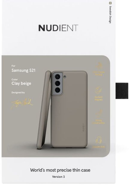 Nudient Thin Case V3 Samsung Galaxy S21 Hoesje Back Cover Beige afbeelding 9