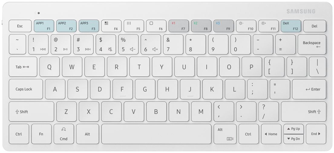 Samsung Smart Keyboard Trio 500 Draadloos Bluetooth Toetsenbord Wit afbeelding 1