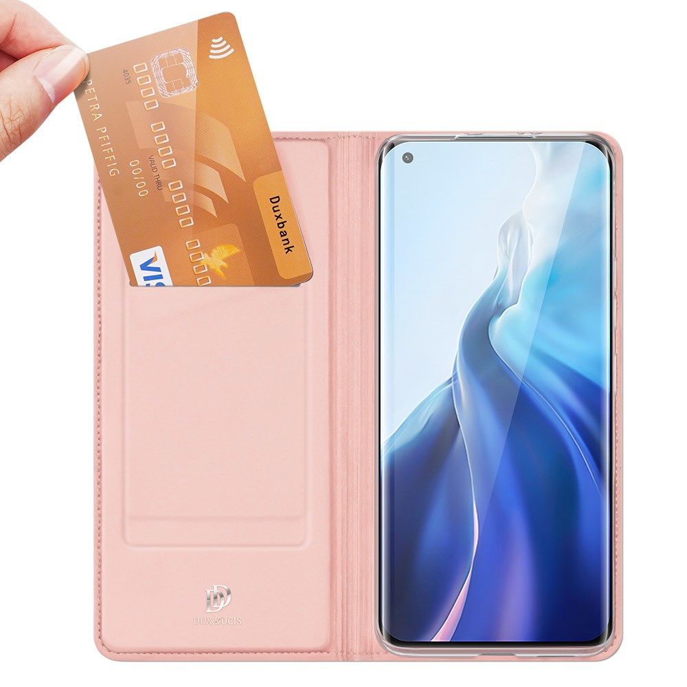 Dux Ducis Skin Pro Series Xiaomi Mi 11 Hoesje Wallet Case Roze afbeelding 2