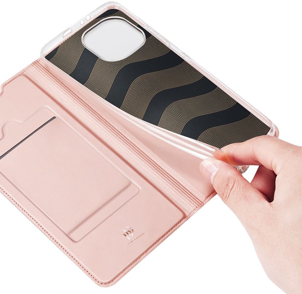 Dux Ducis Skin Pro Series Xiaomi Mi 11 Hoesje Wallet Case Roze afbeelding 5