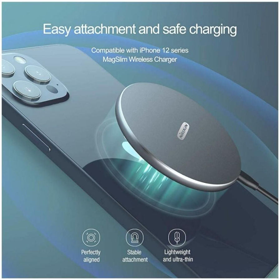 Nillkin 10W Draadloze Oplader voor Apple MagSafe met USB-C Kabel 1M afbeelding 3