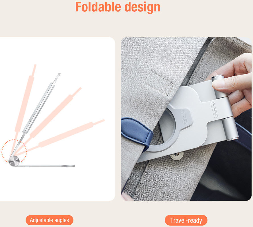 Nillkin MagLock Universele Verstelbare Houder voor MagSafe Zilver afbeelding 8