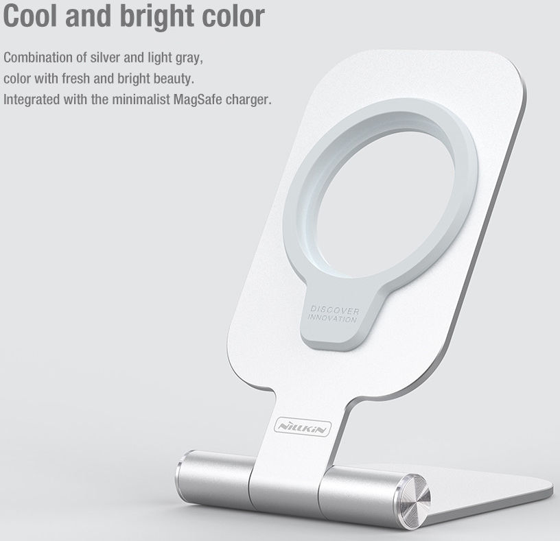 Nillkin MagLock Universele Verstelbare Houder voor MagSafe Zilver afbeelding 5