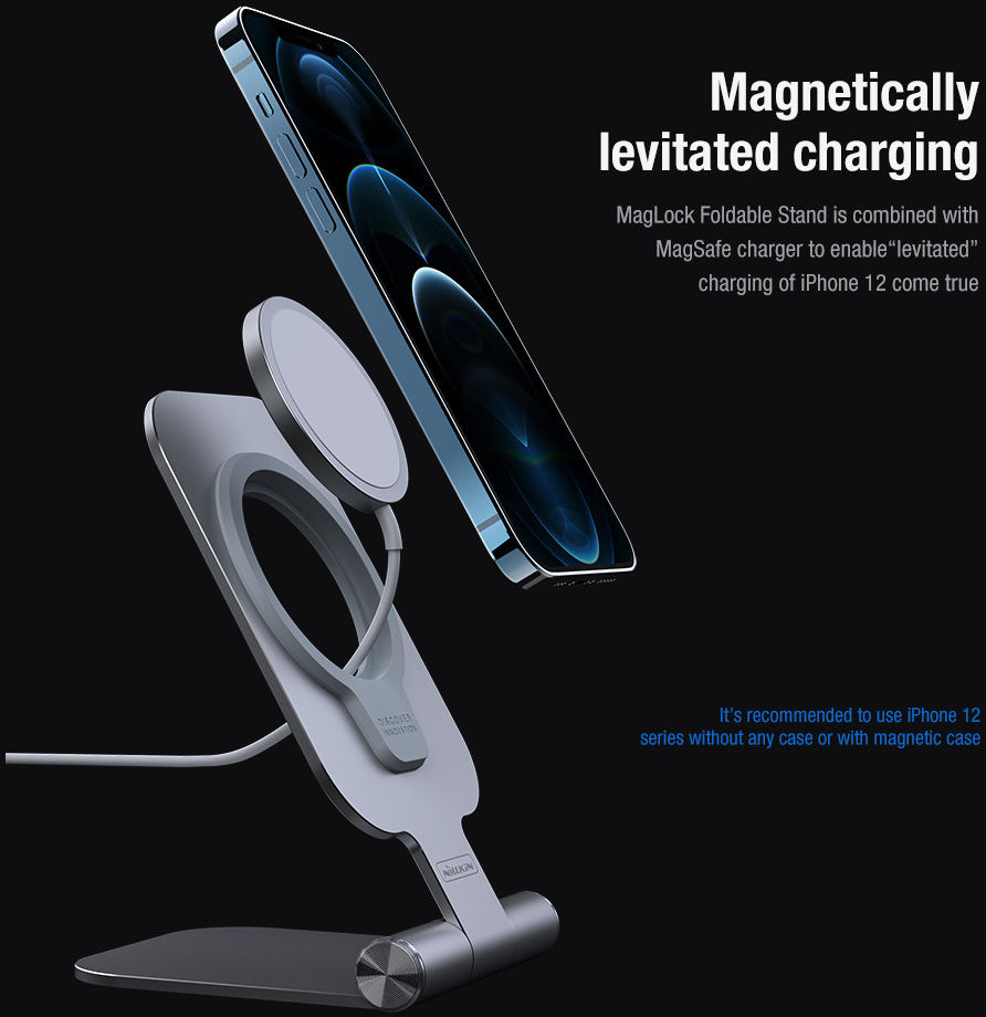 Nillkin MagLock Universele Verstelbare Houder voor MagSafe Zilver afbeelding 6