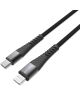 4smarts PremiumCord USB-C naar Lightning MFI Kabel Zwart Grijs 25CM