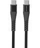 4smarts PremiumCord USB-C naar USB-C Kabel Zwart Grijs 25CM