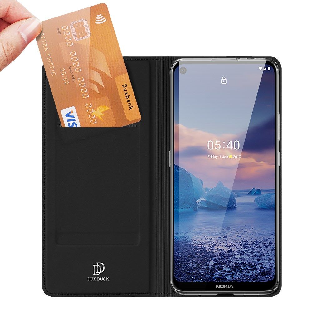 Dux Ducis Skin Pro Series Nokia 5.4 Hoesje Wallet Case Zwart afbeelding 2
