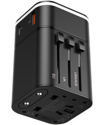 Baseus Wereld Stekker 18W met QC 3.0 en Power Delivery 3.0 Reislader