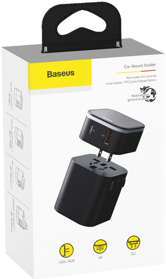 Baseus Wereld Stekker 18W met QC 3.0 en Power Delivery 3.0 Reislader afbeelding 8