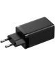 Baseus GaN2 Pro Snellader 65W met PD + USB-C Kabel 1M Zwart
