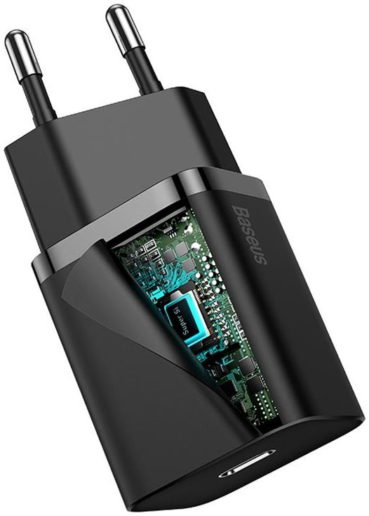 Baseus Super-Si Quick Charger USB-C Snellader 20W Power Delivery Zwart afbeelding 10