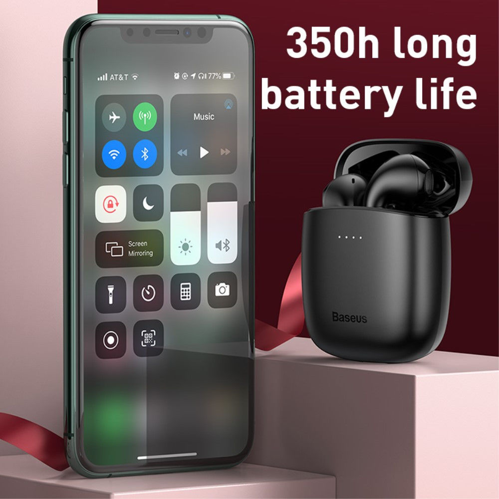 Baseus Encok TWS W04 Draadloze Bluetooth Oordopjes Zwart afbeelding 5