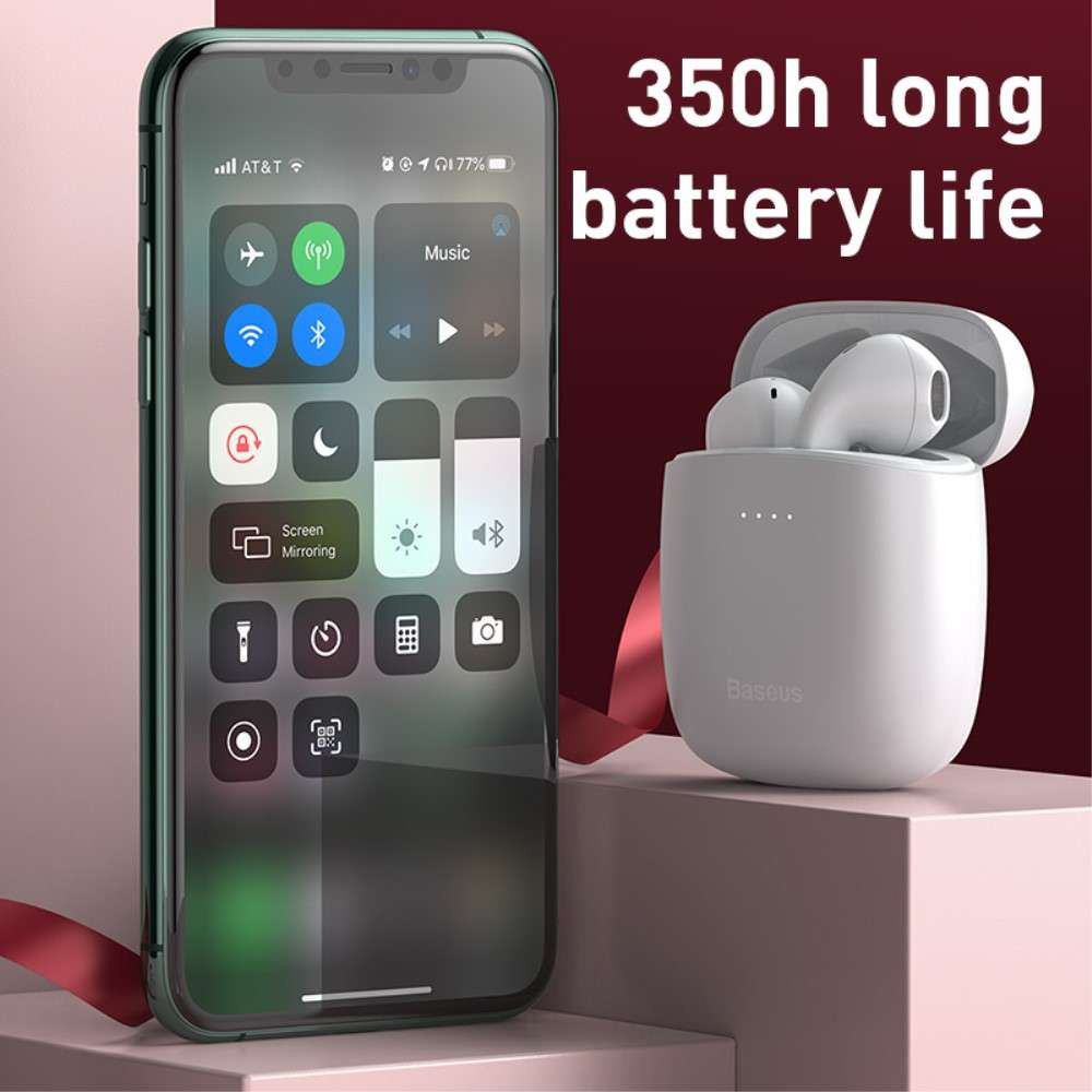 Baseus Encok TWS W04 Draadloze Bluetooth Oordopjes Wit afbeelding 6