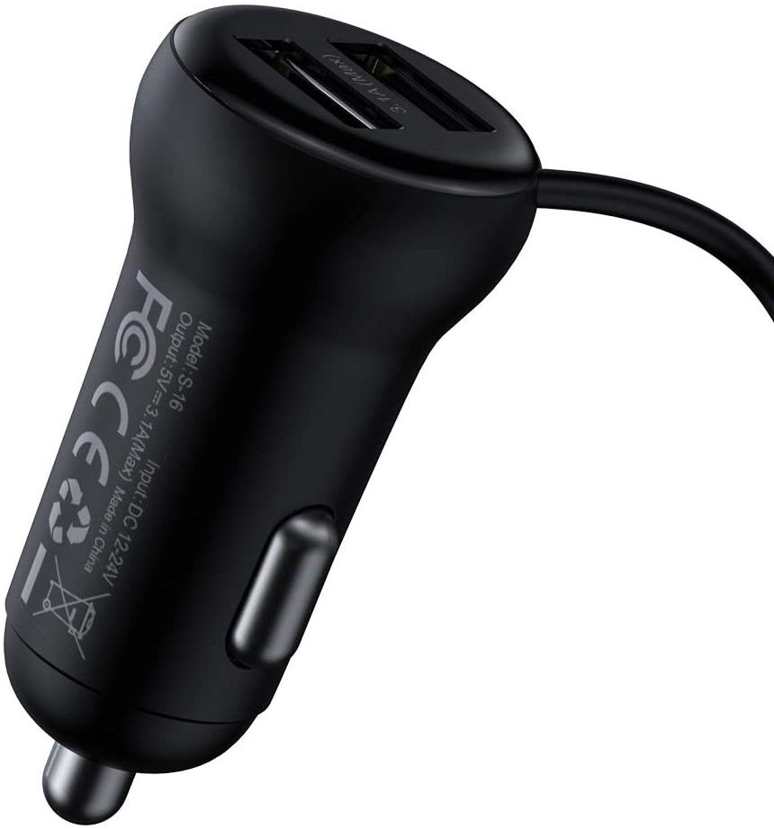 Baseus T-Type S-16 Draadloze Muziek Transmitter en Autolader afbeelding 3