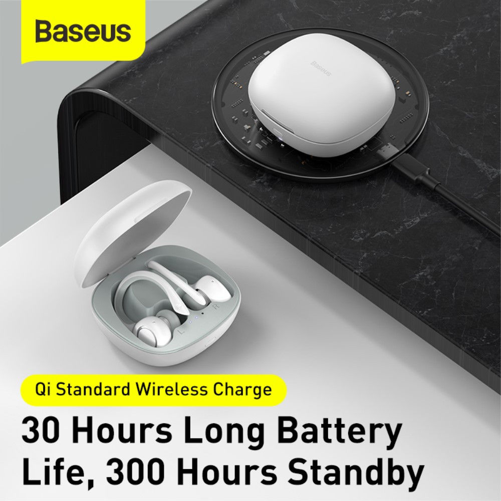 Baseus Encok W17 TWS Draadloze Bluetooth Oordopjes Wit afbeelding 5