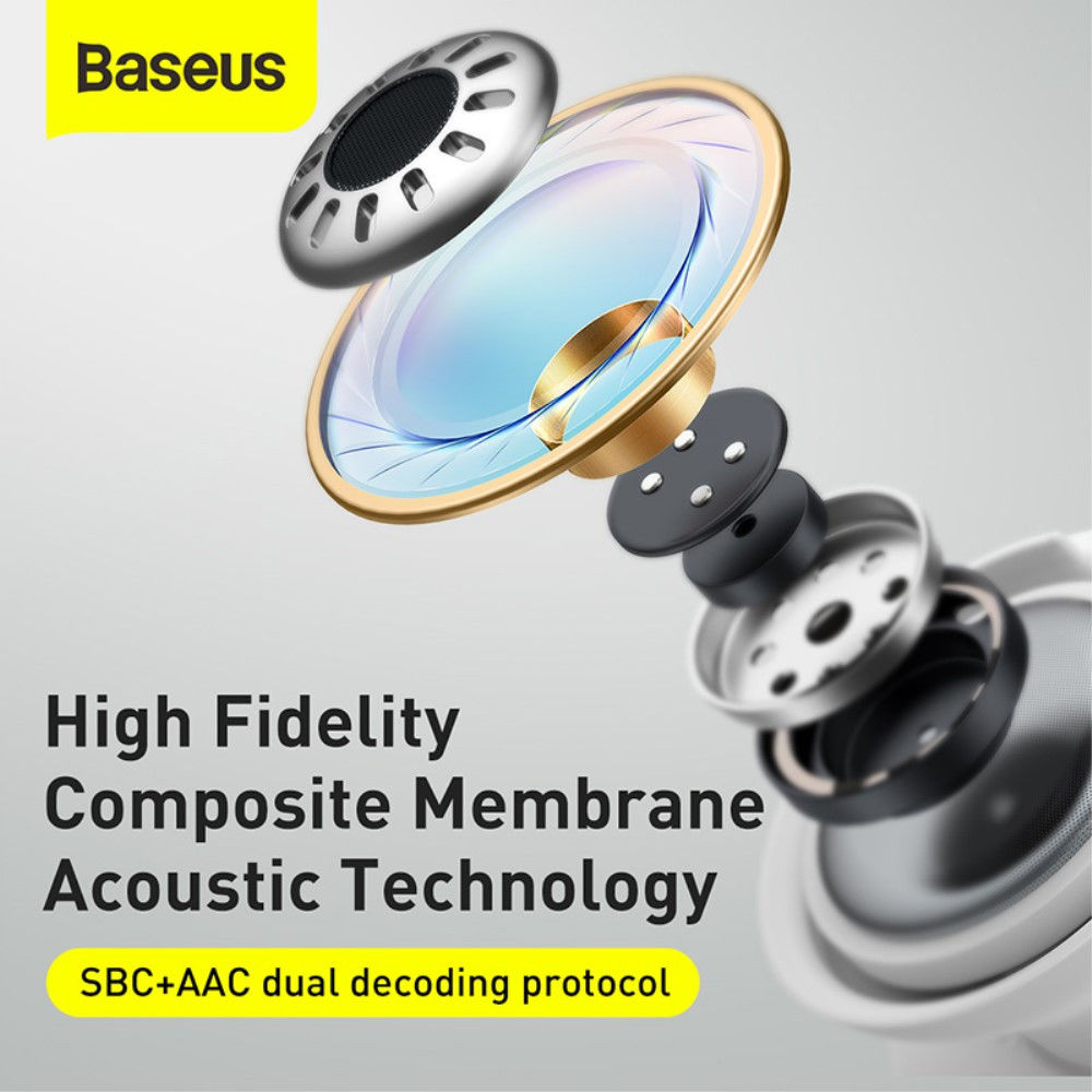 Baseus Encok W17 TWS Draadloze Bluetooth Oordopjes Wit afbeelding 7