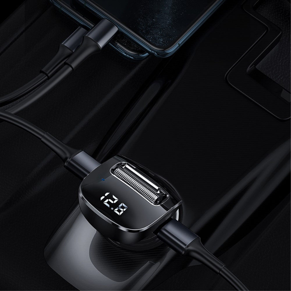 Baseus Bluetooth Muziek Transmitter en USB Autolader met Quick Charge afbeelding 4