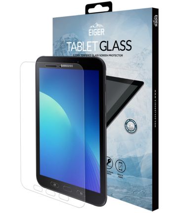 Eiger Samsung Galaxy Tab Active 2 Tempered Glass Case Friendly Plat Screen Protectors