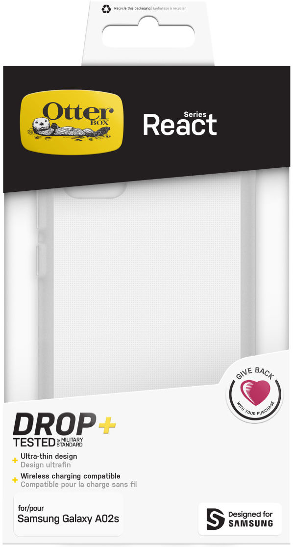 OtterBox React Samsung Galaxy A02s Hoesje Back Cover Transparant afbeelding 8