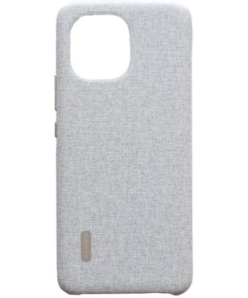 Origineel Xiaomi Mi 11 Hoesje Rugged Vegan Leather Case Carbon Grijs Hoesjes