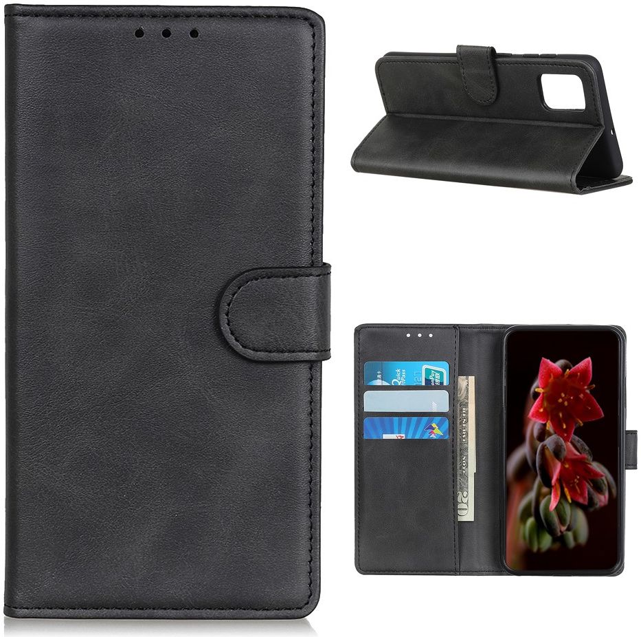 Samsung Galaxy A52 / A52S Hoesje Portemonnee Book Case Kunstleer Zwart afbeelding 4