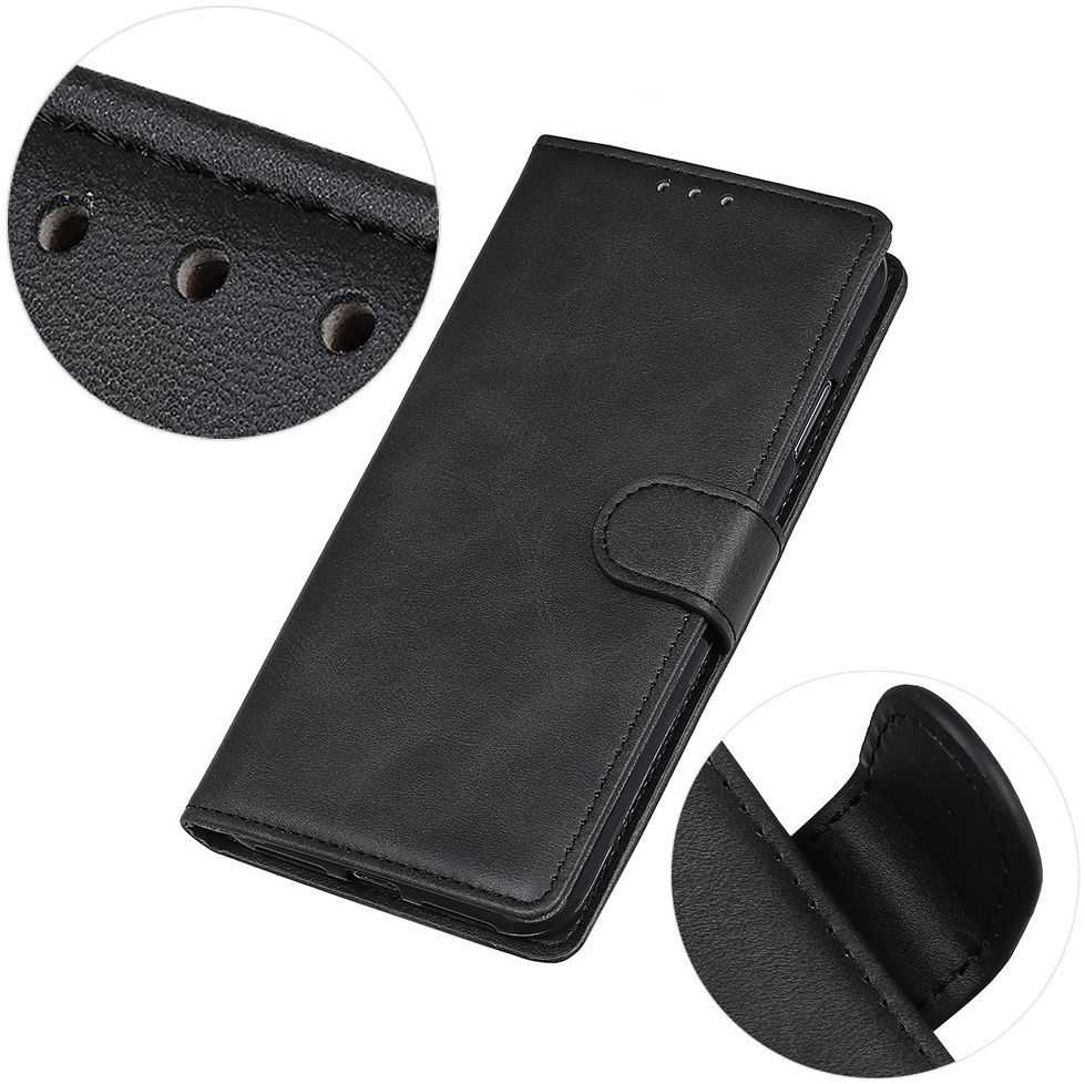 Samsung Galaxy A52 / A52S Hoesje Portemonnee Book Case Kunstleer Zwart afbeelding 7
