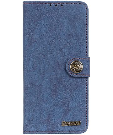 KHAZNEH Samsung Galaxy A52 / A52S Hoesje Portemonnee Book Case Blauw Hoesjes