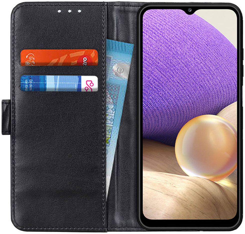 Samsung Galaxy A32 5G Hoesje met Pasjes Book Case Portemonnee Zwart afbeelding 1