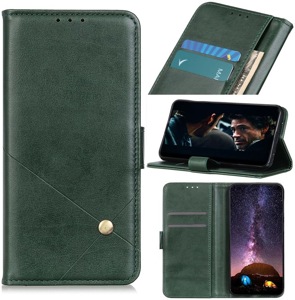 Samsung Galaxy A32 5G Hoesje met Pasjes Book Case Portemonnee Groen afbeelding 8