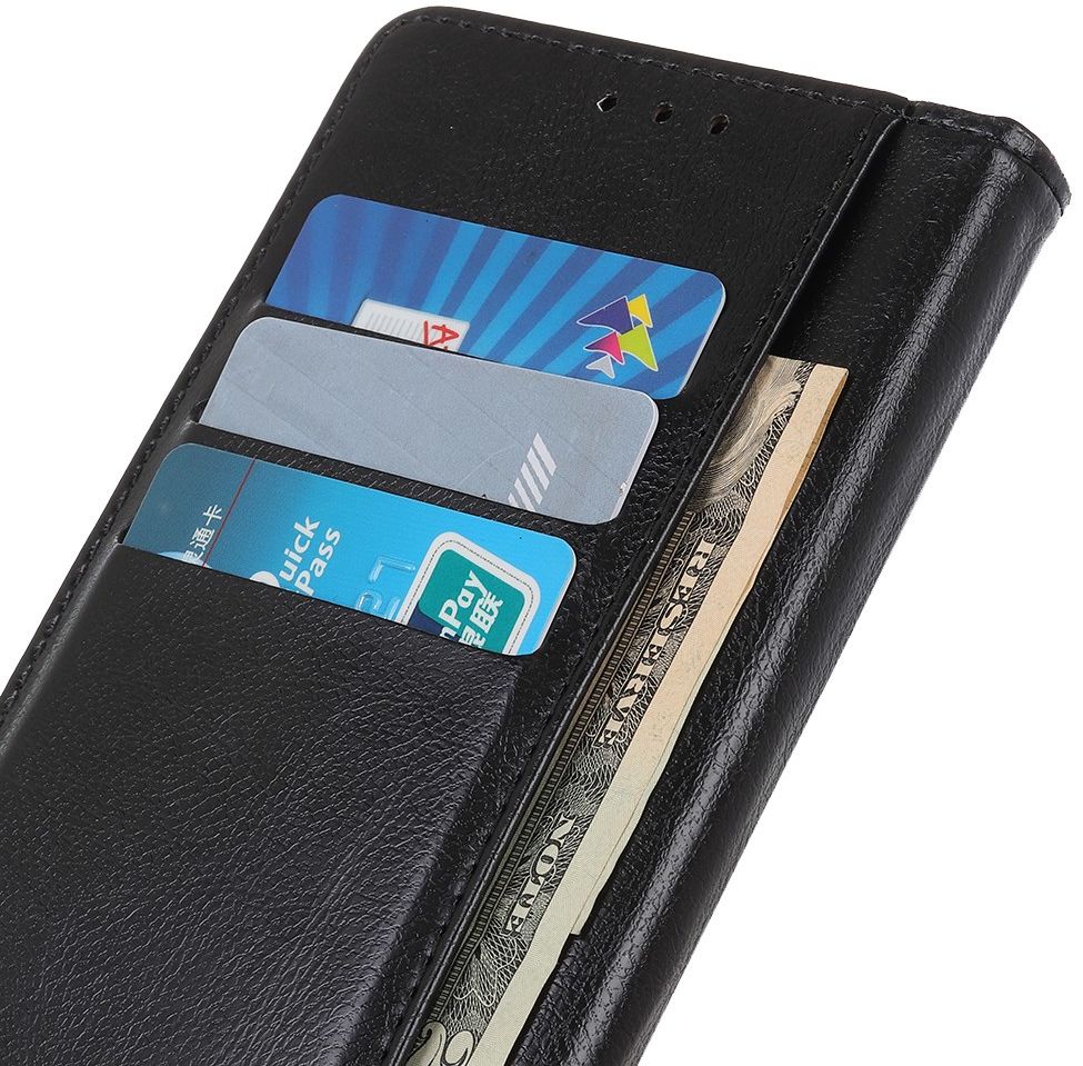 Samsung Galaxy A72 Hoesje Wallet Book Case Kunstleer Zwart afbeelding 3