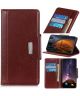 Samsung Galaxy A52 / A52S Hoesje Wallet Book Case Kunst Leer Bruin