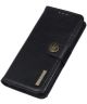 Samsung Galaxy A32 5G Hoesje Portemonnee met Drukknoop Sluiting Zwart