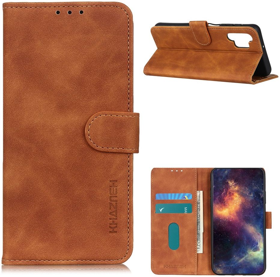 Samsung Galaxy A32 5G Hoesje Wallet Book Case Bruin afbeelding 4