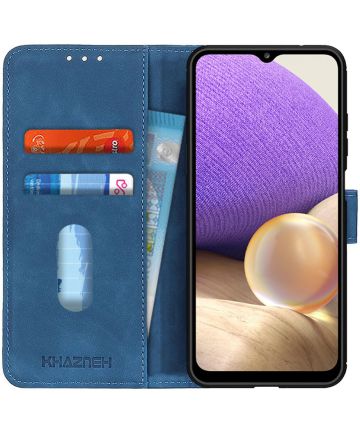 Samsung Galaxy A32 5G Hoesje Wallet Book Case Blauw Hoesjes