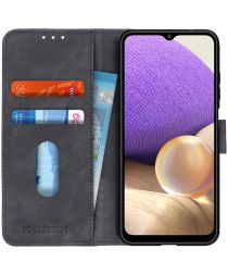Samsung Galaxy A32 5G Hoesje Wallet Book Case Zwart