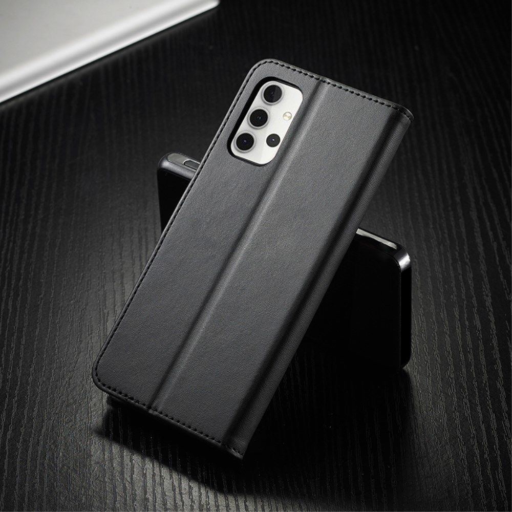 LC.IMEEKE Samsung Galaxy A32 5G Hoesje Book Case Kunst Leer Zwart afbeelding 17