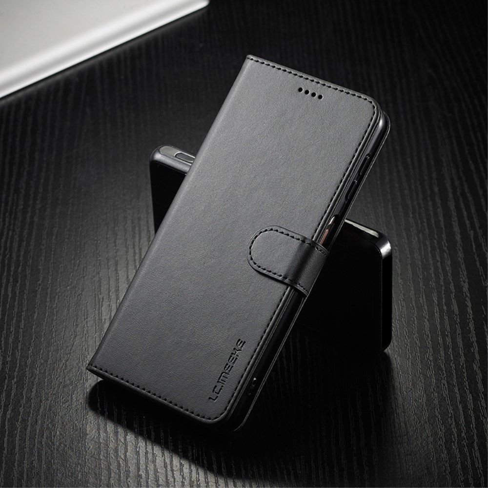 LC.IMEEKE Samsung Galaxy A32 5G Hoesje Book Case Kunst Leer Zwart afbeelding 18
