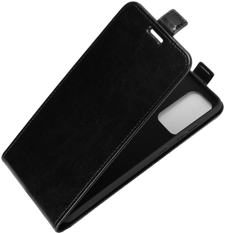Samsung Galaxy A72 Hoesje Verticale Flip Wallet Case Kunstleer Zwart afbeelding 2