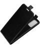 Samsung Galaxy A52 / A52S Hoesje Verticale Flip Wallet Case Kunstleer Zwart