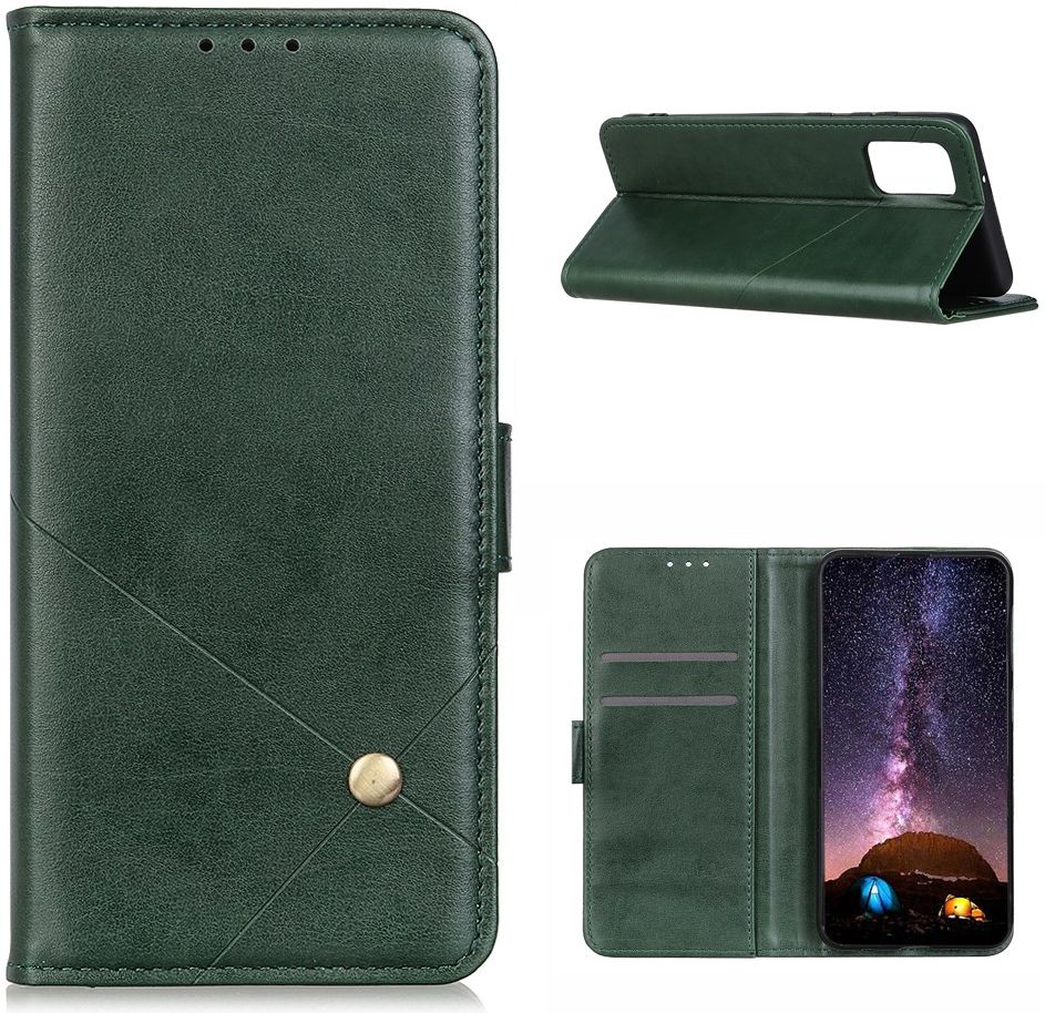 Samsung Galaxy A02s Portemonnee Hoesje Kunstleer Groen afbeelding 6