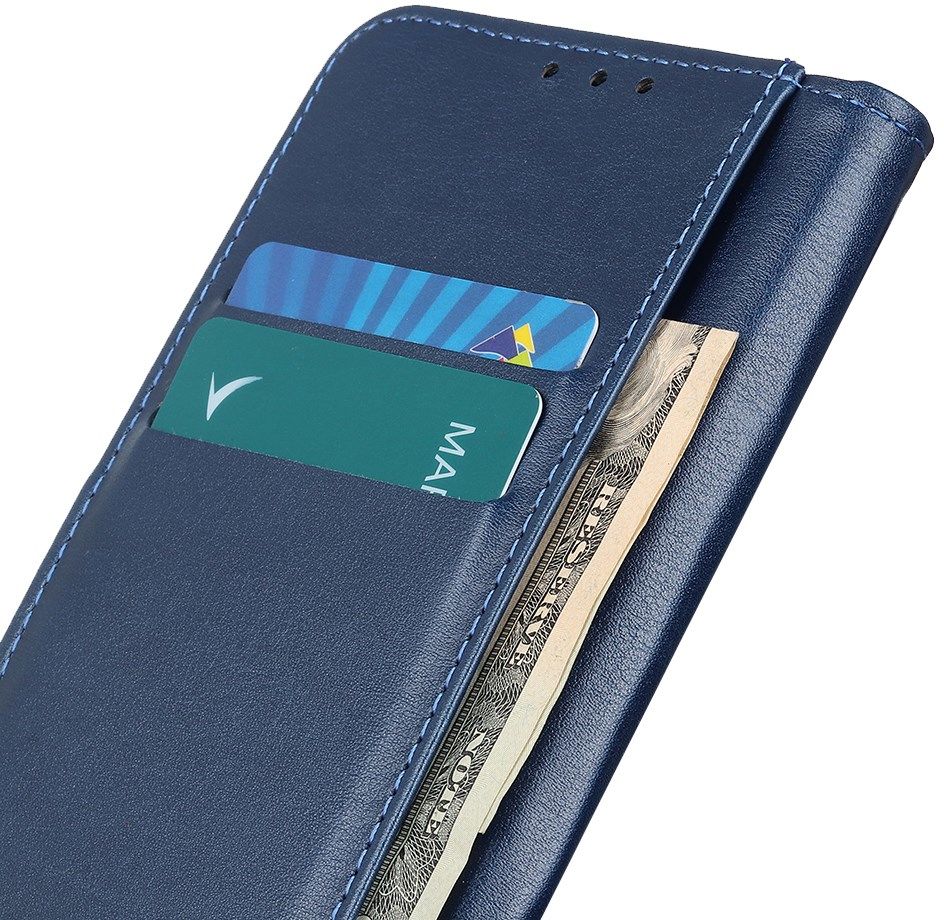 Samsung Galaxy A02s Portemonnee Hoesje Kunstleer Blauw afbeelding 7