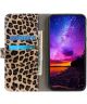 Samsung Galaxy A02s Portemonne Hoesje Print Leopard