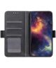Samsung Galaxy A02s Hoesje Portemonnee Book Case met Stand Zwart