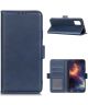 Samsung Galaxy A02s Hoesje Portemonnee Book Case met Stand Blauw