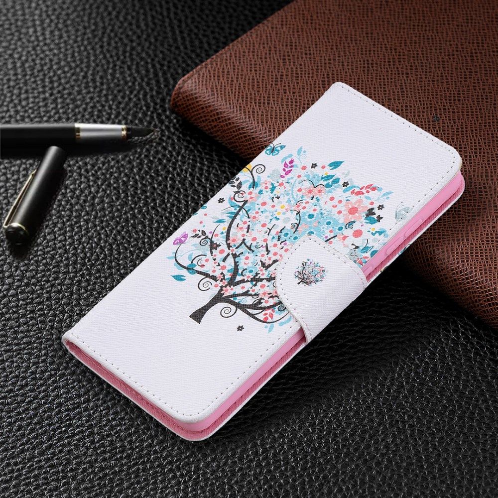 Samsung Galaxy A72 Hoesje Portemonnee Book Case met Print Boom afbeelding 6