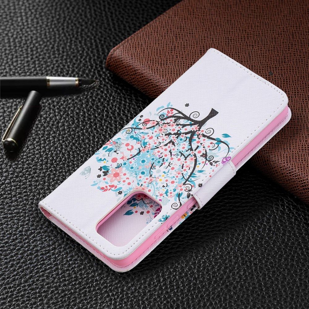 Samsung Galaxy A72 Hoesje Portemonnee Book Case met Print Boom afbeelding 7